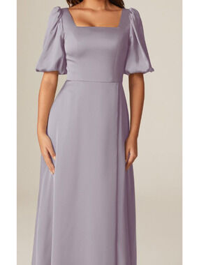 AW BRIDAL SZ 2 XS purple haze Etta satin formal bridesmaid maxi dress 0b5